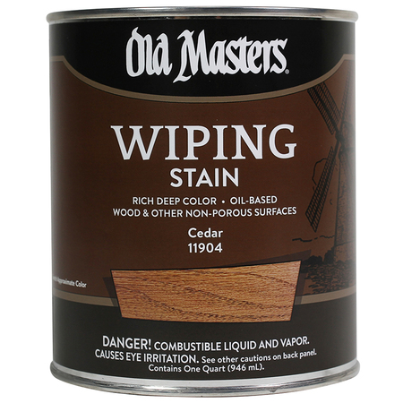 OLD MASTERS 1 Qt Cedar Oil-Based Wiping Stain 11904
